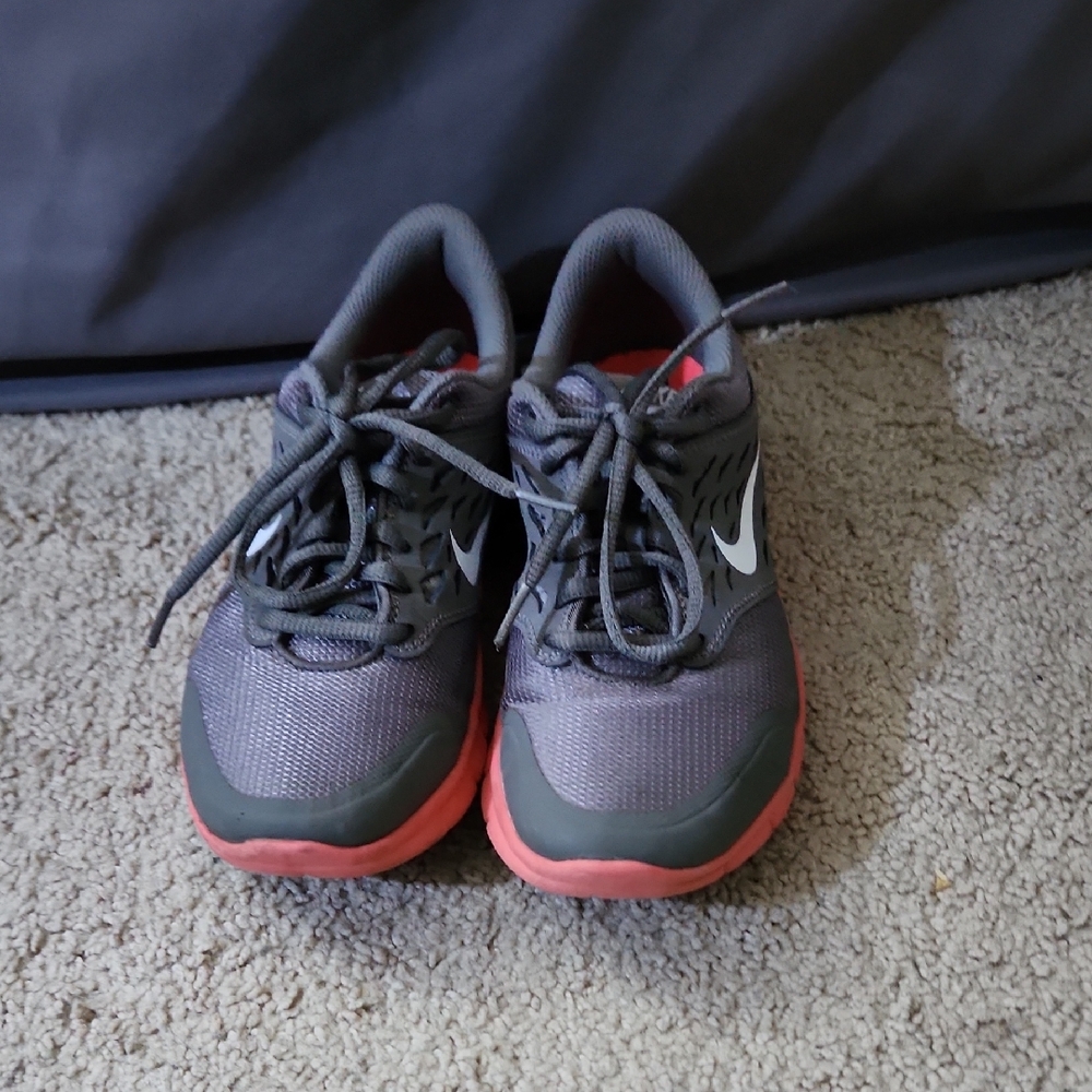 Nike Gray and Pink Athletic Shoes